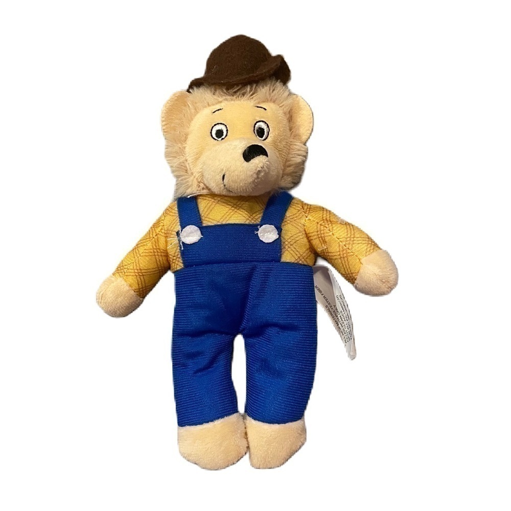 Berenstain Bears Papa Bear Plush Stuffed Animal Brown Blue Kids Toy